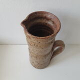Vintage Speckled Stoneware Pitcher
