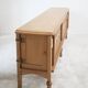 Guillerme and Chambron oak sideboard in light wood in a brutalist style.