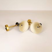 Pair of modern Italian wall sconces in Stilnovo style, wall lamp.