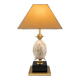 Lampe oeuf d'autruche en travertin