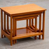 Scandinavian teak nesting coffee tables