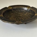 Vintage bronze ashtray design from the 60s