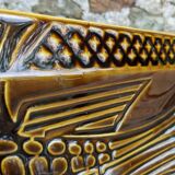 Dish fish vintage ceramic brown 60 cm