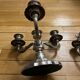 Silver-plated metal chandeliers