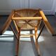 Straw and wood farm chair