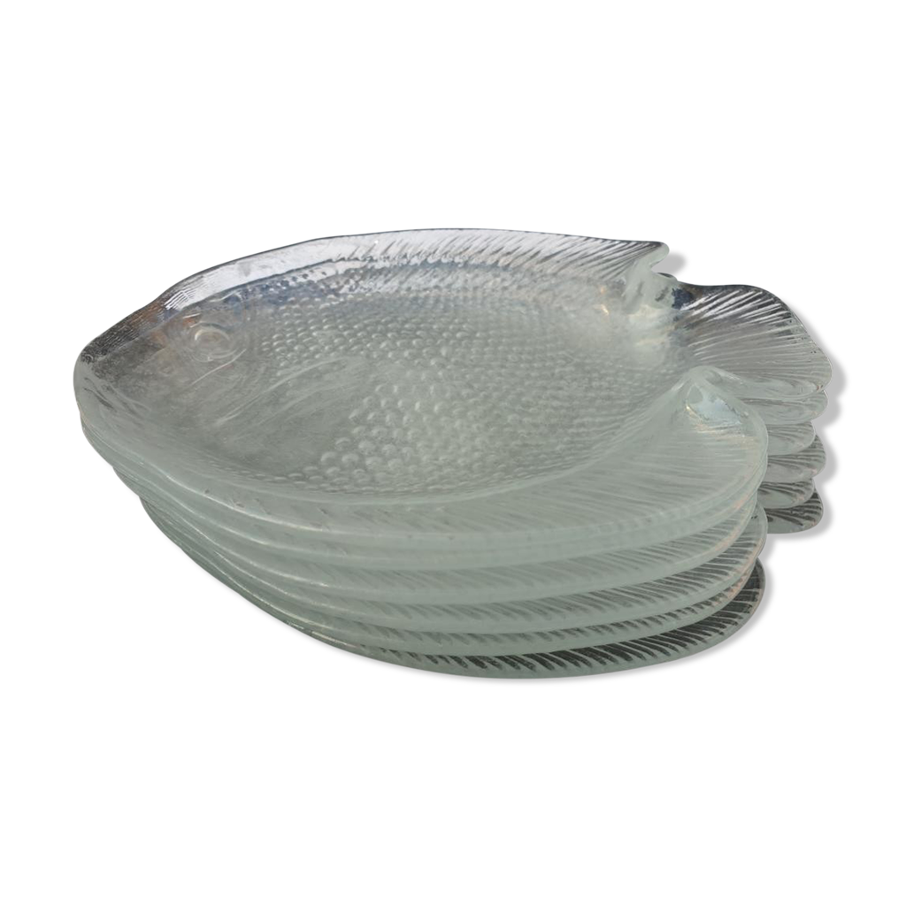 Assiette en forme de poisson - Henriot Quimper - Label Emmaüs