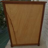 Weekly chest of drawers with secret shelf and its 7 drawers, made in the old-fashioned way from solid wood with knob