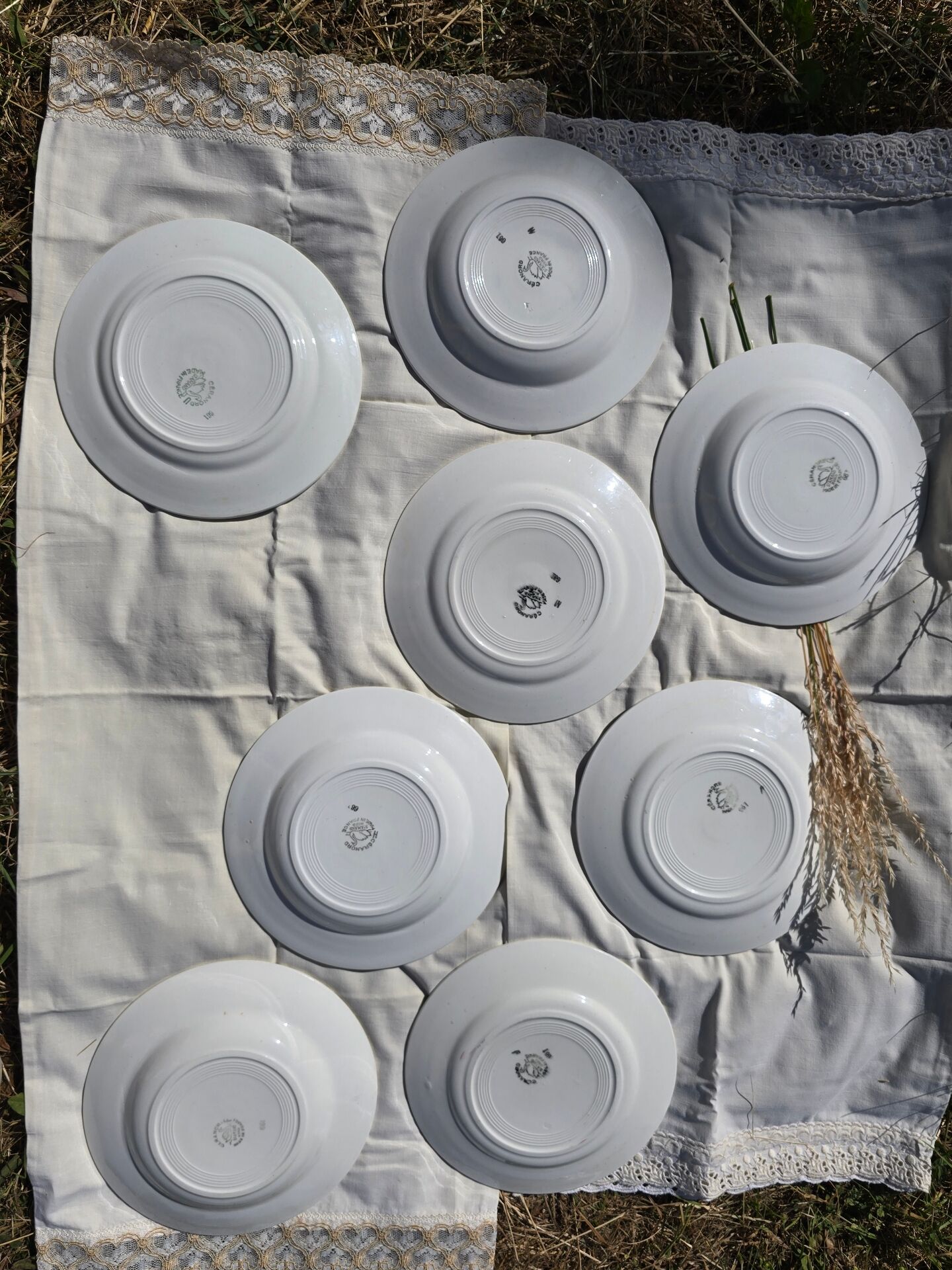 Lot of 10 deep and flat plates Ceranord St Amand model Roubaix +2