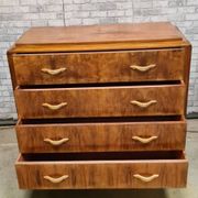 Chest of drawers veneer furniture with drawer art deco 1925 to 40