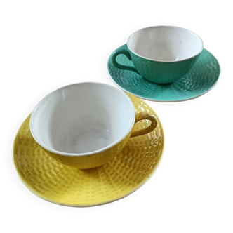 2 tasses et s/t Sarreguemines. Digoin