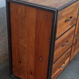 Wood and metal sideboard