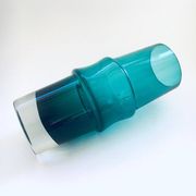 Extra Large Mid-Century Scandinavian Green Glass Vase by Tamara Aladin for Riihimaki, 1960s