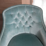 Grey blue toad armchair