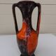 Vase with two orange handles