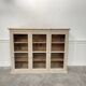 Old 1900 wooden grocery store display case with shelves