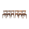 Chaises bistrot années 50, lot de 6