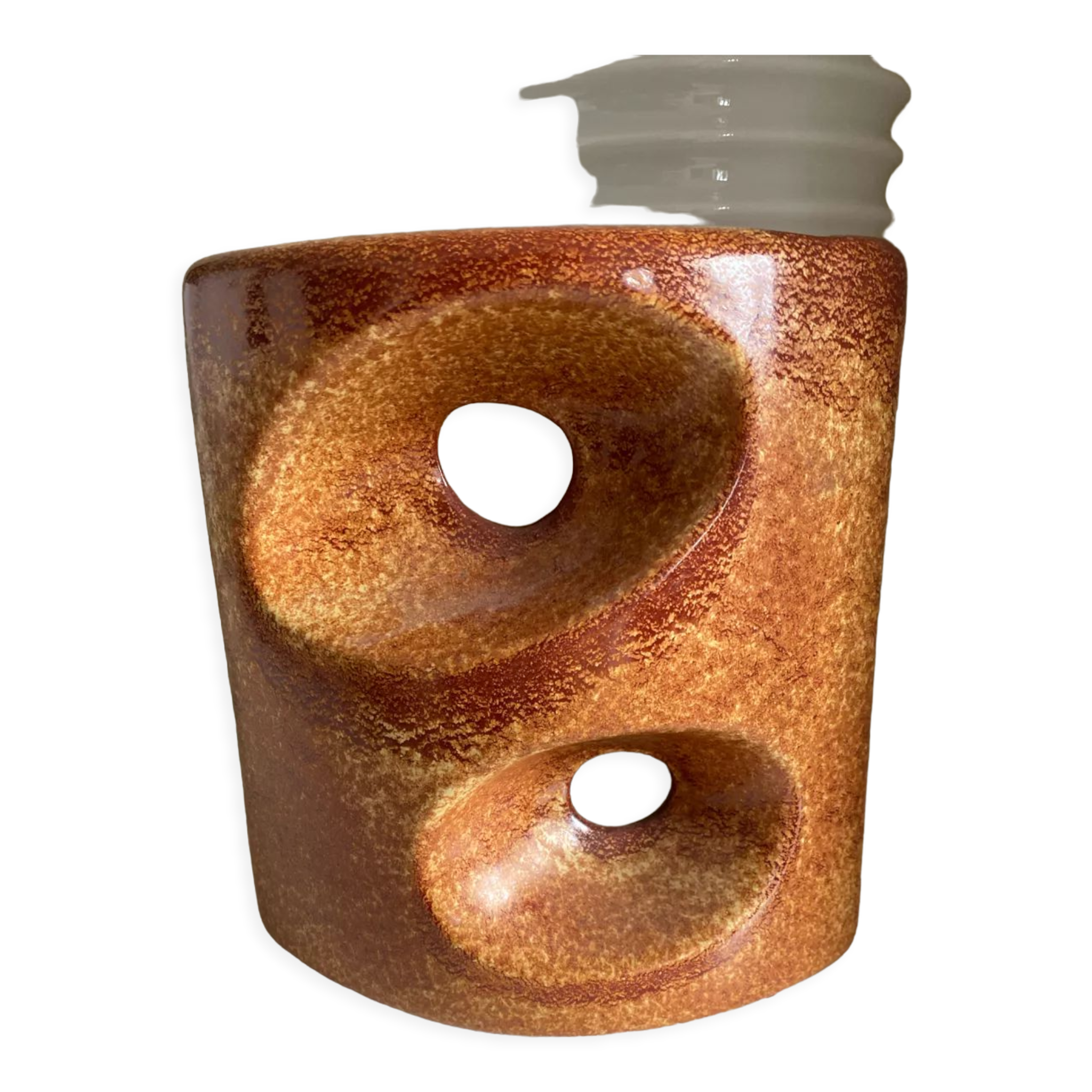 Vase en céramique Roberto Rigon Bertoncello Italie années 60
