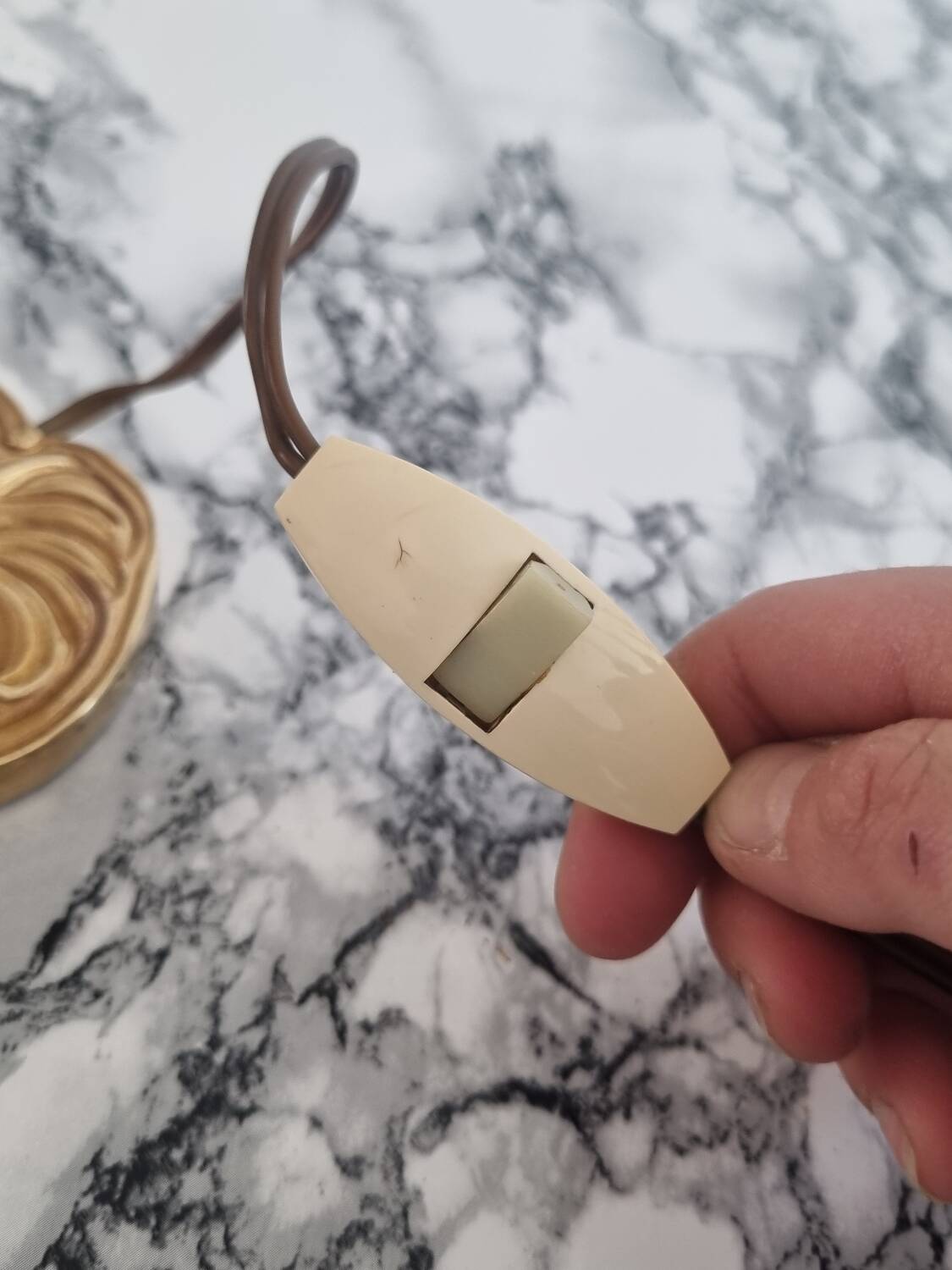 Vintage gold lamp base