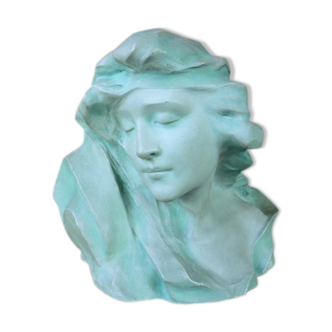 Plaster woman's head