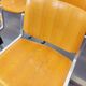 Suite of 4 vintage Giancarlo Piretti benches for Castelli in wood and aluminum