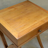 Pair of nightstands neoclassical wooden fruit