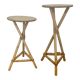 Paire de selette bambou et rotin 1960