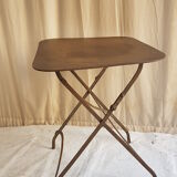 Folding old garden table