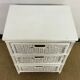 Vintage rattan storage unit, 3 drawers