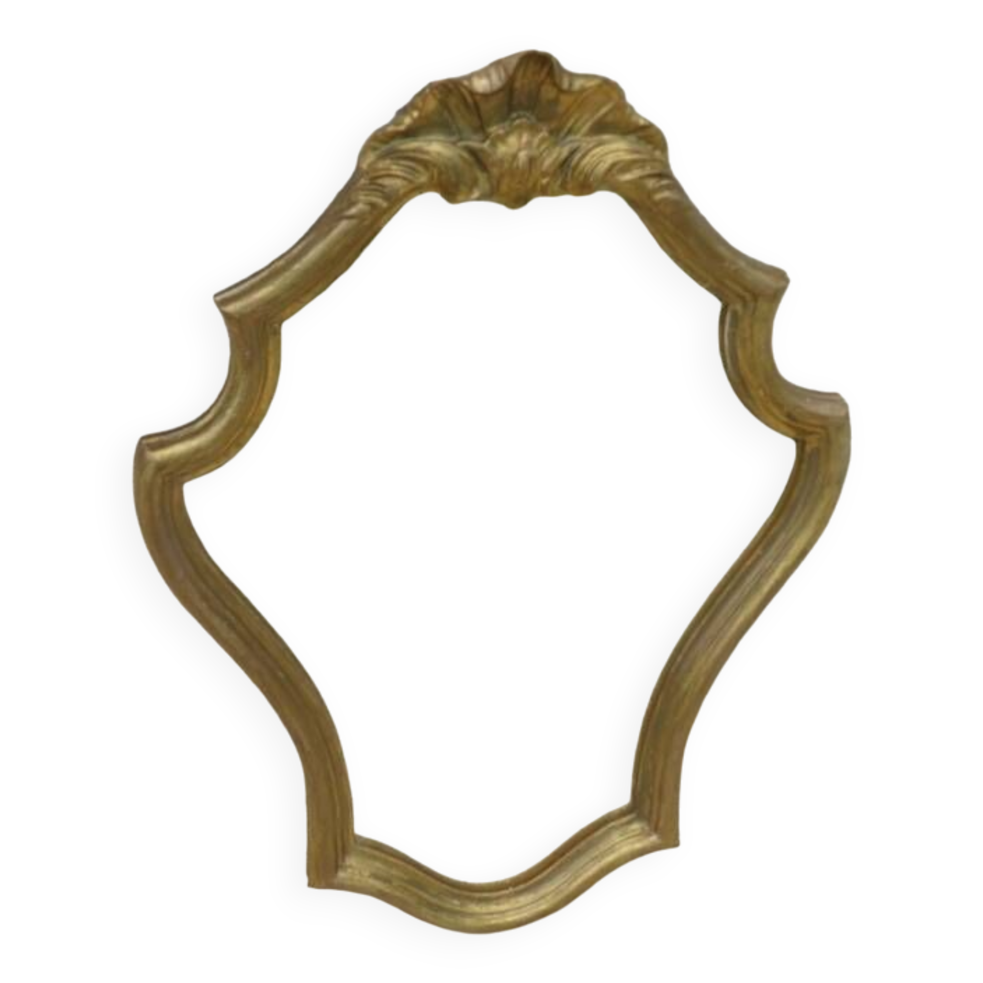 Louis XV style mirror guaranteed with water-gilded wood and gold leaf