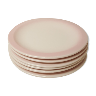 Set of 6 vintage dessert plates, Ceramica CCC, Italy