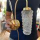 Vintage glass globe lamp
