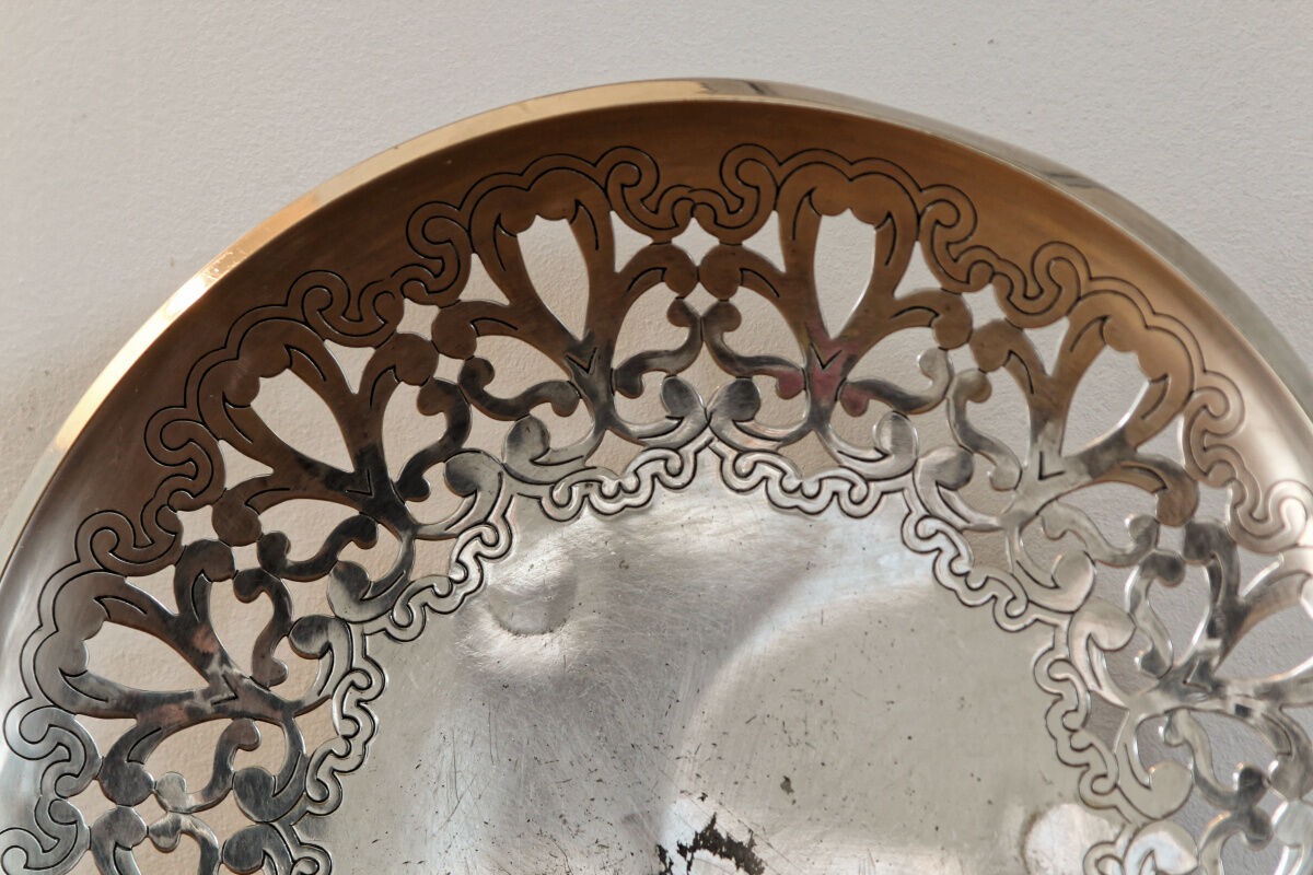 Saint Médard fruit cup, silver metal