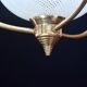 Rare et élégante suspension en verre de Murano Venini Reticello, années 1950