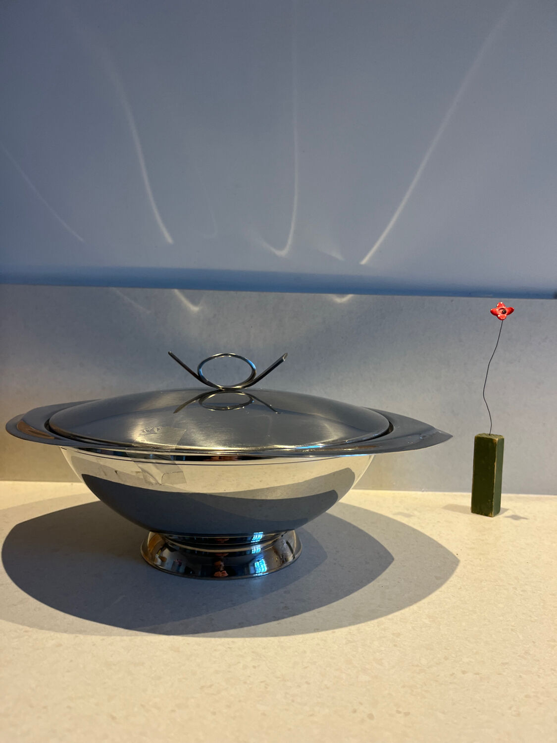 Chrome soup tureen Guy Degrenne