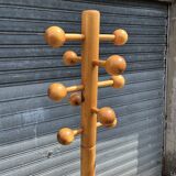 1970s pine coat rack