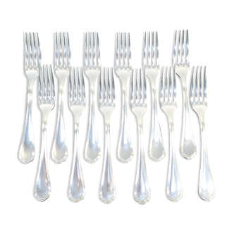 12 large forks CHRISTOFLE model SPATOURS