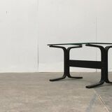 Mid-century Norwegian Siesta glass side table by Ingmar Relling for Westnofa.