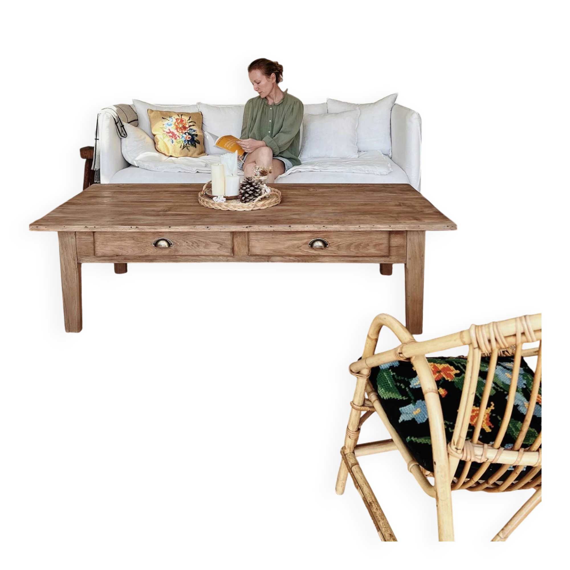Renovated farmhouse coffee table