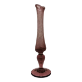 Vase soliflore en verre soufflé et bullé Biot