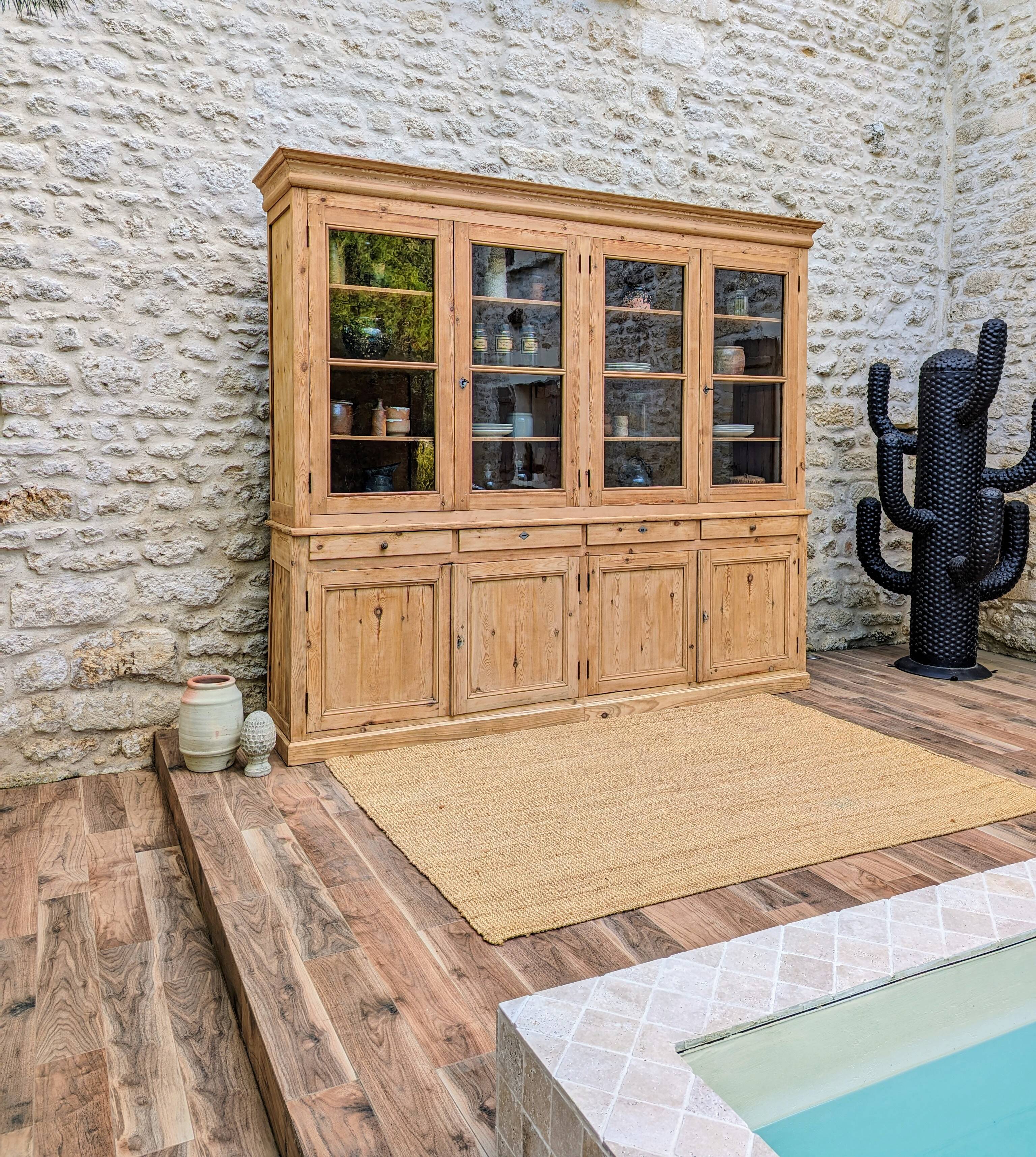 Old glazed furniture