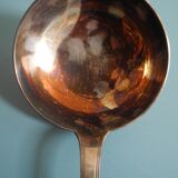 Old silver metal ladle Christofle art table vintage silver metal lad