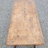 Table de ferme XVIIIème style Louis XV en merisier