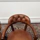 Set of Classic English Chesterfield Desk Chairs