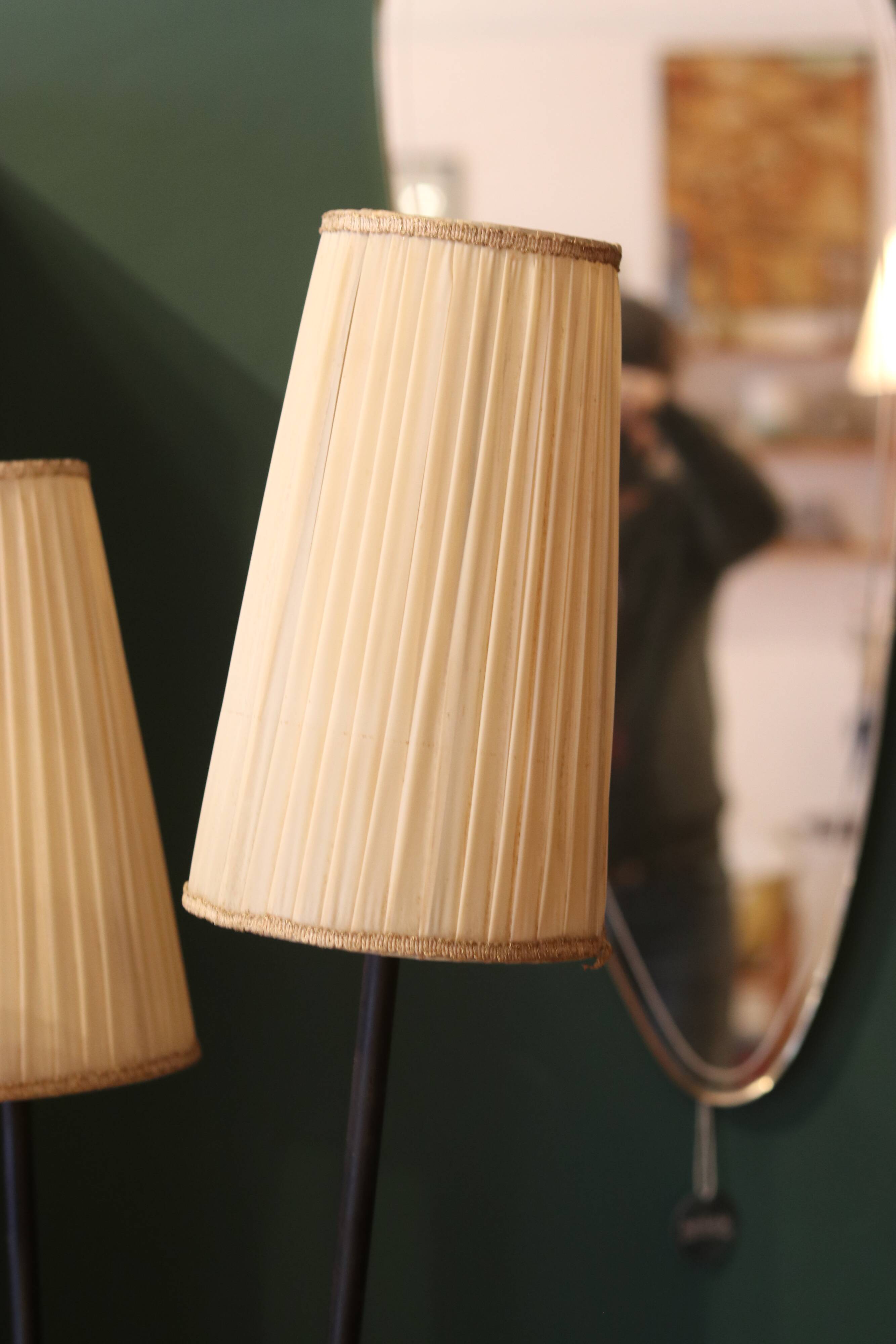 1950s tripod floor lamp