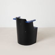 Bauhaus D61 Black and Blue Chair by El Lissitzky for Tecta, 1970s