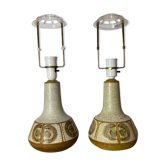 Ensemble de 2 lampes de table Søholm | Lampes design danoises SOHOLM du milieu du siècle | Céramique faite à la main