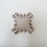 Ancien Cendrier en Verre Manganèse ou Ouraline