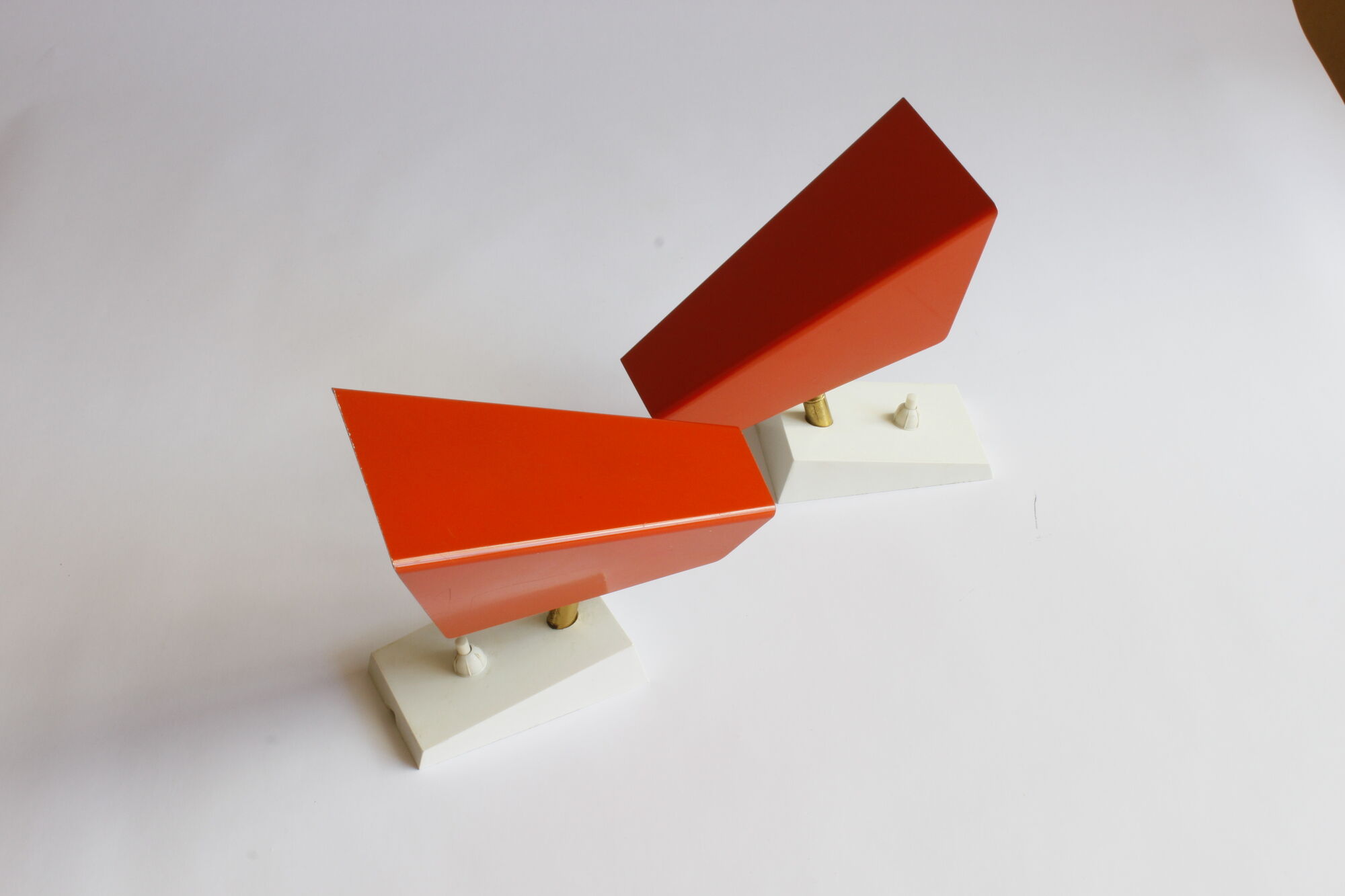 Orange wall sconces by J. J. M. Hoogervorst for Anvia, 1960s
