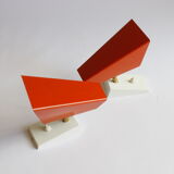 Orange wall sconces by J. J. M. Hoogervorst for Anvia, 1960s