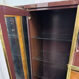 High Sideboard in Radica and Gilded Metal, 1970s
